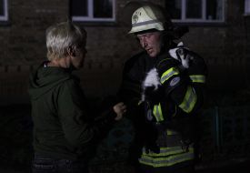 Fire in a 5-storey residential building in Brovary (Kiev region)