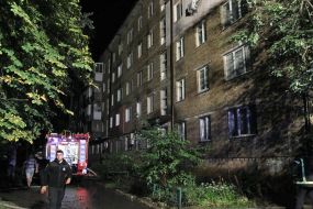 Fire in a 5-storey residential building in Brovary (Kiev region)