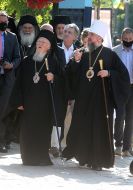 Ecumenical Patriarch Bartholomew, Metropolitan Epiphanius and Viktor Yushchenko