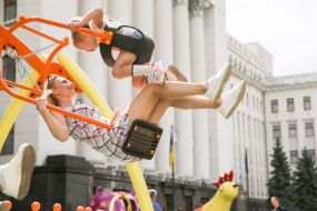 Art platform based on paintings by Maria Primachenko near the President's Office