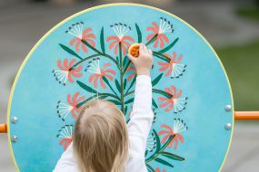 Art platform based on paintings by Maria Primachenko near the President's Office