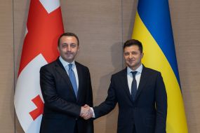 Irakli Garibashvili and Volodymyr Zelensky