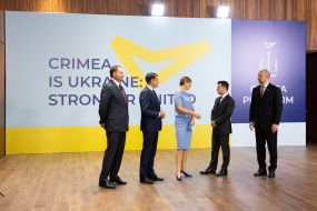 Participants of the inaugural summit of the Crimean platform