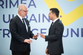 Egils Levits and Volodymyr Zelensky