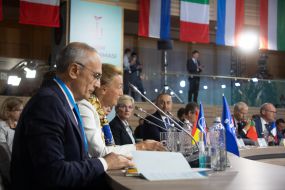 Participants of the inaugural summit of the Crimean platform