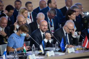 Kersti Kaljulaid, Charles Michel, Egils Levits