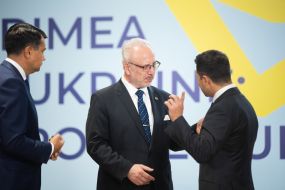 Egils Levits and Volodymyr Zelensky