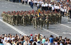 Military parade for Independence Day in Kyiv