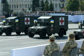 Military parade for Independence Day in Kyiv