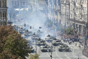 Military parade for Independence Day in Kyiv