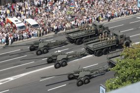Military parade for Independence Day in Kyiv