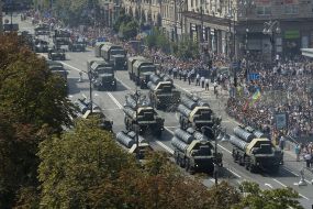 Military parade for Independence Day in Kyiv