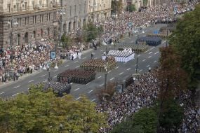 Military parade for Independence Day in Kyiv