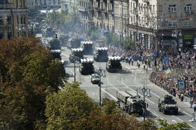 Military parade for Independence Day in Kyiv