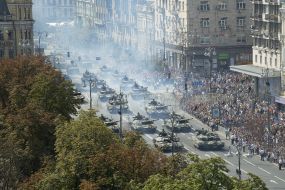 Military parade for Independence Day in Kyiv
