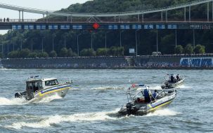 River parade on the Dnieper to Independence Day