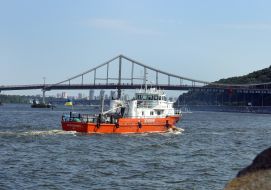 River parade on the Dnieper to Independence Day