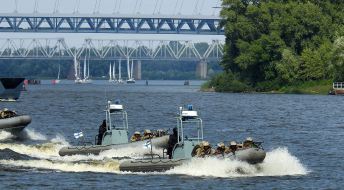 River parade on the Dnieper to Independence Day
