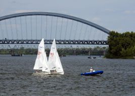 River parade on the Dnieper to Independence Day