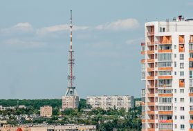 View from the observation deck from the building of Gosprom in Kharkiv