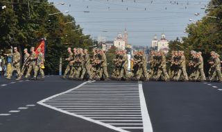 Парад ко Дню Независимости Украины в Запорожье