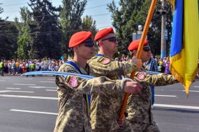 Парад ко Дню Независимости Украины в Запорожье