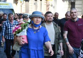 Reburial ceremony of the shooter of the UNSO "Argo" volunteer corps
