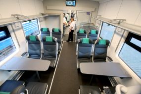 Electric train EPM-05-160 FLIRT manufactured by Stadler (Switzerland)