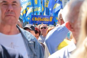 Participants of the "Requirements of the Nation" picket in Kyiv