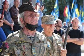 Participants of the "Requirements of the Nation" picket in Kyiv