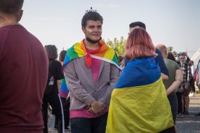Action of LGBT representatives "Pride March" in Odessa