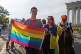 Action of LGBT representatives "Pride March" in Odessa