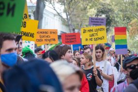 Action of LGBT representatives "Pride March" in Odessa