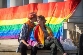 Participants in the LGBT Pride March