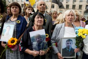 Participants in the opening of the Memorial Complex