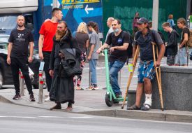 People on the crosswalk