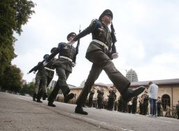 Lyceum students of the Ivan Bohun Kyiv Military Lyceum