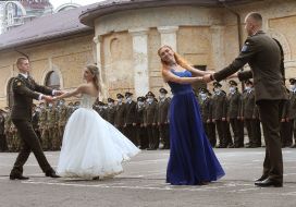 Lyceum students of the Ivan Bohun Kyiv Military Lyceum