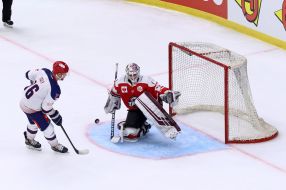 Hockey. HC "Donbass" (Donetsk) and HC "Rungsted" (Denmark)