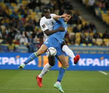 Soccer. Ukraine-France