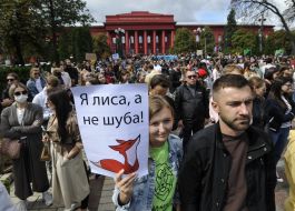 Participants of the All-Ukrainian March for Animals