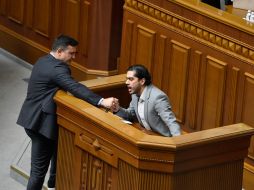 Clash between MPs Mykola Tyshchenko and Geo Leros