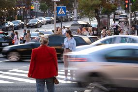People at the crosswalk