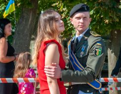 Cadet with his girlfriend