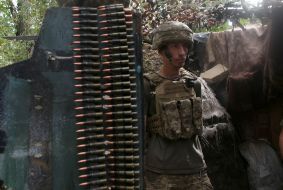 Ukrainian serviceman