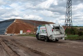 A new complex for waste processing at the landfill for household waste