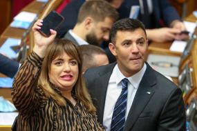 Lesya Zaburanna and Mykola Tyshchenko