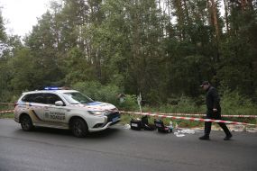 Investigative actions at the site of the shelling of Serhiy Shefir's car