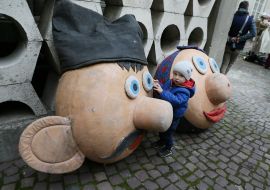 Carnival procession on the occasion of the opening of the theater festival "Golden Lion - 2021"