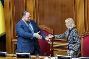 Ruslan Stefanchuk and Olena Kondratyuk